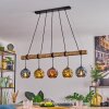 Ripoll Suspension, Boule lumineuse, Suspension Écru, Noir, 5 lumières