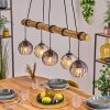 Koyoto Suspension, Boule lumineuse, Suspension Écru, Noir, 5 lumières
