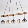 Koyoto Suspension, Boule lumineuse, Suspension Écru, Noir, 5 lumières