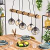 Koyoto Suspension, Boule lumineuse, Suspension Écru, Noir, 5 lumières