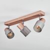 Nelar Plafonnier, Spot de plafond Bronze, Chrome, 3 lumières