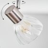 Saire Plafonnier, Spot de plafond Chrome, Nickel mat, 3 lumières