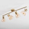 Saire Plafonnier, Spot de plafond Chrome, Laiton, 4 lumières