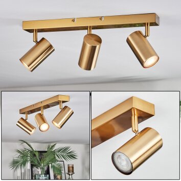 Javel Plafonnier, Spot de plafond Or, 3 lumières