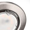 Osran Spot encastrable au plafond, Spot de plafond, Spot encastrable LED Nickel mat, 3 lumières, Télécommandes