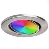 Osran Spot encastrable au plafond, Spot de plafond, Spot encastrable LED Nickel mat, 3 lumières, Télécommandes