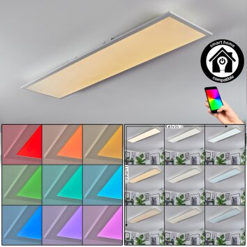 Orain Plafonnier, Panel LED Blanc, 1 lumière, Changeur de couleurs