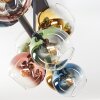 Koyoto Plafonnier, Boule lumineuse Bleu, Or, Vert, Clair, Cuivré, 8 lumières