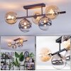 Chehalis Plafonnier, Boule lumineuse Noir, 5 lumières