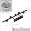 Chehalis Plafonnier, Boule lumineuse Noir, 5 lumières