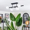 Chehalis Plafonnier, Boule lumineuse Noir, 5 lumières