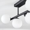Chehalis Plafonnier, Boule lumineuse Noir, 5 lumières