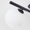 Chehalis Plafonnier, Boule lumineuse Noir, 5 lumières