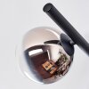 Chehalis Plafonnier, Boule lumineuse Noir, 5 lumières