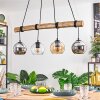 Koyoto Suspension, Boule lumineuse, Suspension Écru, Noir, 4 lumières