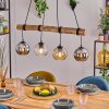 Koyoto Suspension, Boule lumineuse, Suspension Écru, Noir, 4 lumières