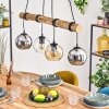 Koyoto Suspension, Boule lumineuse, Suspension Écru, Noir, 4 lumières