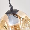 Ripoll Suspension, Boule lumineuse, Suspension Écru, Noir, 4 lumières