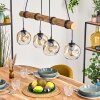 Ripoll Suspension, Boule lumineuse, Suspension Écru, Noir, 4 lumières