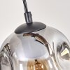 Ripoll Suspension, Boule lumineuse, Suspension Écru, Noir, 4 lumières