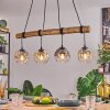 Ripoll Suspension, Boule lumineuse, Suspension Écru, Noir, 4 lumières
