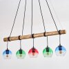 Koyoto Suspension, Boule lumineuse, Suspension Écru, Noir, 5 lumières