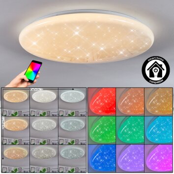 Peran Plafonnier LED Blanc, 1 lumière