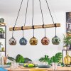 Ripoll Suspension, Boule lumineuse, Suspension Écru, Noir, 5 lumières
