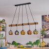 Ripoll Suspension, Boule lumineuse, Suspension Écru, Noir, 5 lumières