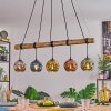 Ripoll Suspension, Boule lumineuse, Suspension Écru, Noir, 5 lumières