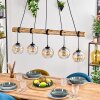 Koyoto Suspension, Boule lumineuse, Suspension Écru, Noir, 5 lumières