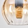 Koyoto Suspension, Boule lumineuse, Suspension Écru, Noir, 5 lumières