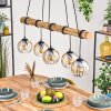 Koyoto Suspension, Boule lumineuse, Suspension Écru, Noir, 5 lumières