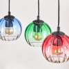 Koyoto Suspension, Boule lumineuse, Suspension Écru, Noir, 5 lumières