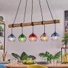 Koyoto Suspension, Boule lumineuse, Suspension Écru, Noir, 5 lumières