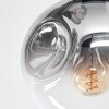Ripoll Plafonnier, Boule lumineuse Clair, Fumé, 6 lumières