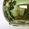 Koyoto Plafonnier, Boule lumineuse Bleu, Vert, Cuivré, 5 lumières