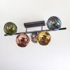 Koyoto Plafonnier, Boule lumineuse Bleu, Chrome, Or, Vert, Cuivré, Fumé, 5 lumières