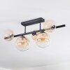 Chehalis Plafonnier, Boule lumineuse Ambre, Clair, 5 lumières