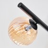 Chehalis Plafonnier, Boule lumineuse Ambre, Clair, Fumé, 5 lumières