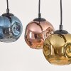 Ripoll Suspension, Boule lumineuse, Suspension Écru, Noir, 4 lumières