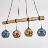 Ripoll Suspension, Boule lumineuse, Suspension Écru, Noir, 4 lumières