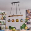 Ripoll Suspension, Boule lumineuse, Suspension Écru, Noir, 4 lumières