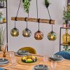 Ripoll Suspension, Boule lumineuse, Suspension Écru, Noir, 4 lumières