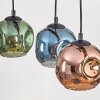 Ripoll Suspension, Boule lumineuse, Suspension Écru, Noir, 4 lumières