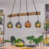 Ripoll Suspension, Boule lumineuse, Suspension Écru, Noir, 4 lumières