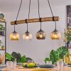 Ripoll Suspension, Boule lumineuse, Suspension Écru, Noir, 4 lumières