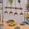 Koyoto Suspension, Boule lumineuse, Suspension Écru, Noir, 4 lumières