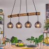 Koyoto Suspension, Boule lumineuse, Suspension Écru, Noir, 4 lumières