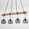 Koyoto Suspension, Boule lumineuse, Suspension Écru, Noir, 4 lumières